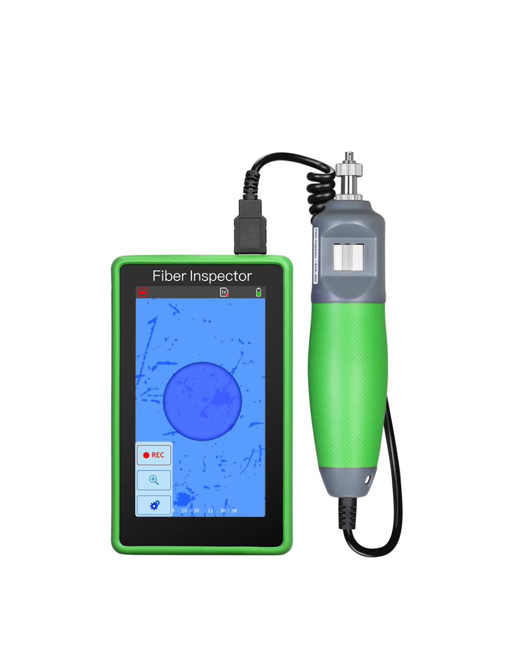 AUA-600 Fiber Optic End Face Detector Green