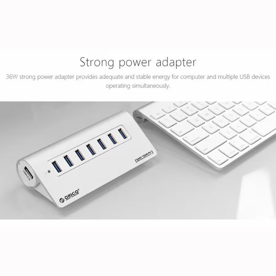 ORICO Aluminum 7 Ports USB 3.0 Ports Hub (M3H7)
